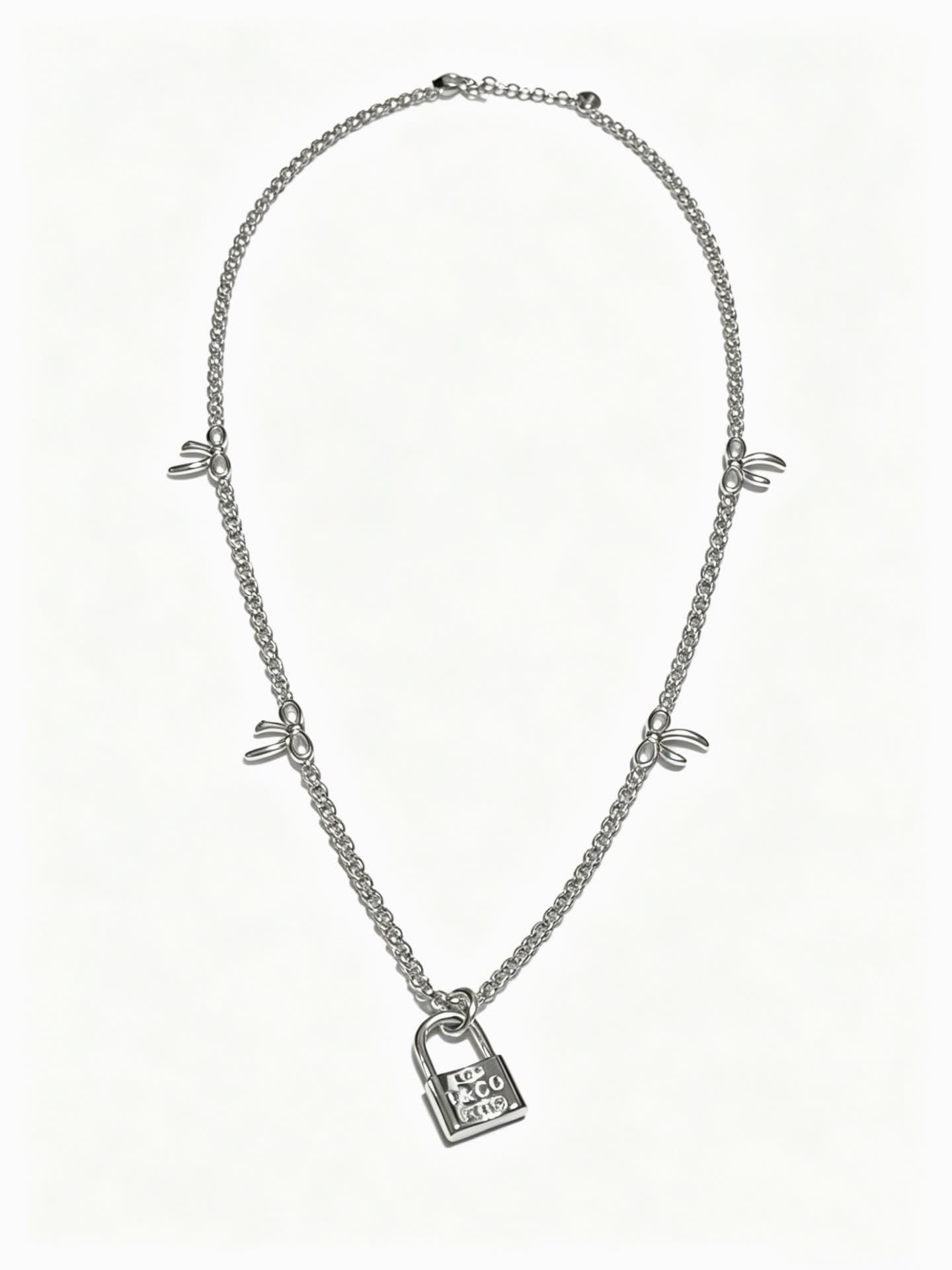 Tiffany & Co. Lock Charm Necklace